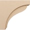Ekena Millwork 8"W x 32"D x 32"H Thin Helena Rough Cedar Woodgrain TimberThane Corbel, Primed Tan CORUR08X32X32HELRCPR - alternate 5